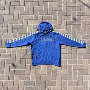 Adidas Royal Blue Hoodie with White Accents